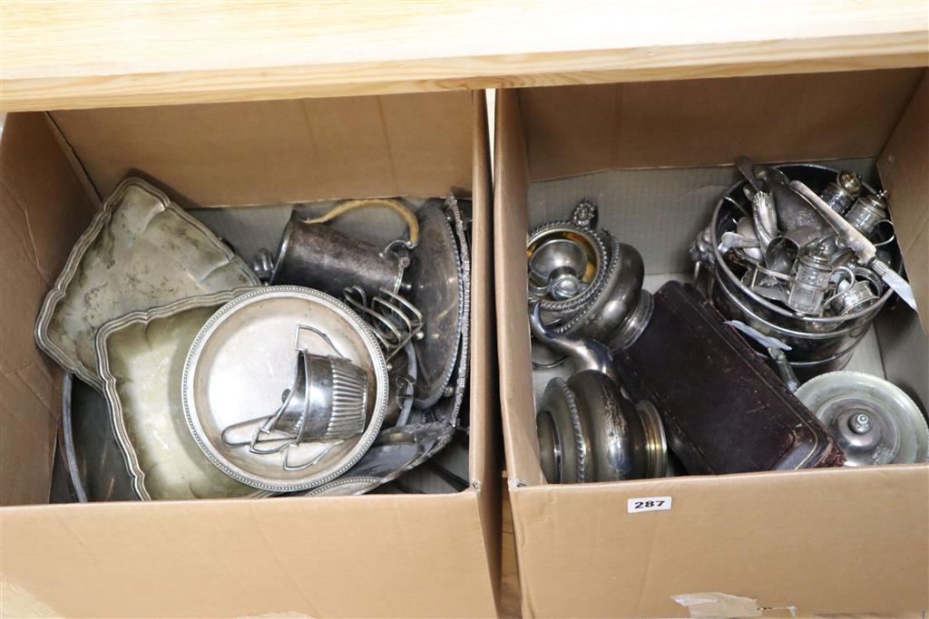 A quantity of sundry plated wares